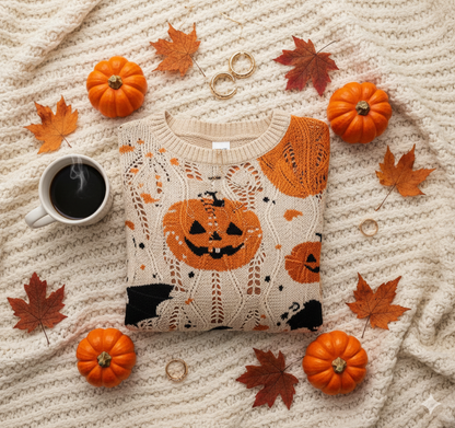 Navora™ Pumpkin Charm Sweater
