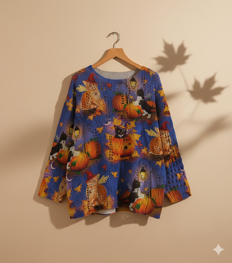 Navora™ Pumpkin Charm Sweater